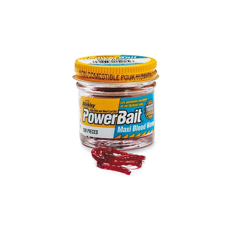Berkley Maxi Bloodworm Powerbait 1 Berkley Maxi Bloodworm Powerbait