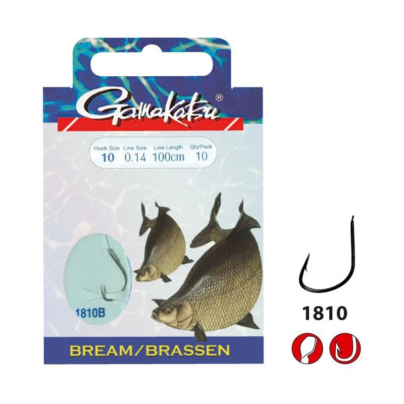 Gamakatsu Bream Feeder LS-1810 100 Cm Size 10 (0.14mm) 1 Gamakatsu Bream Feeder LS-1810 100 Cm Size 10 (0.14mm)