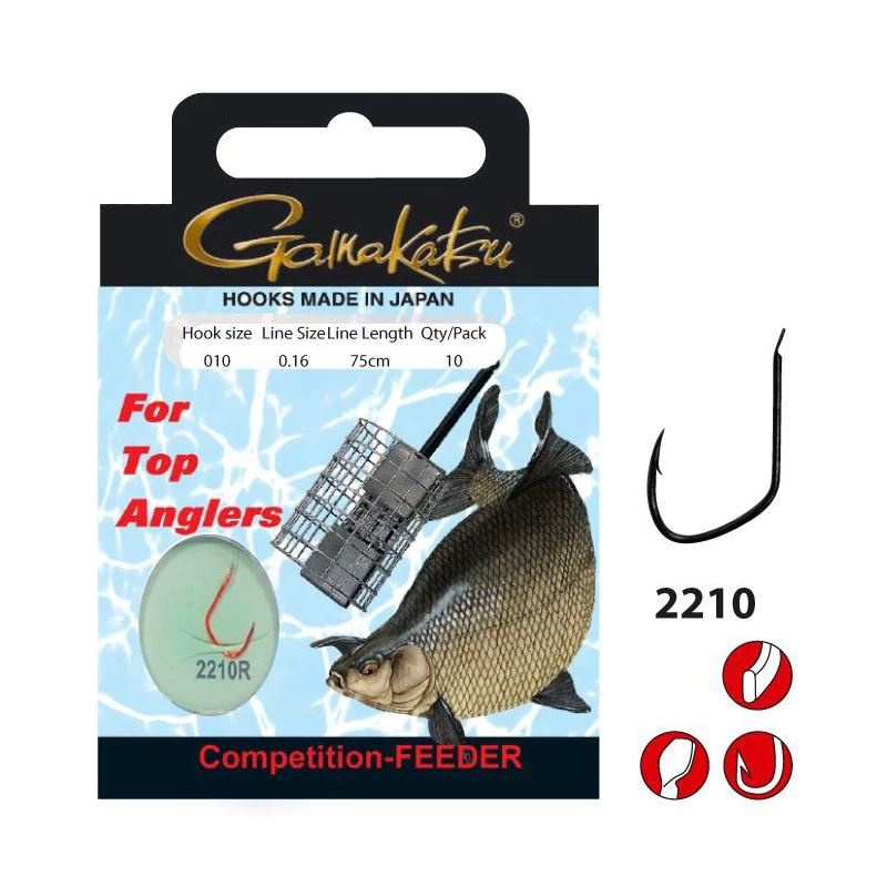 Gamakatsu Feeder LS-2210 75 Cm Size 14 (0.14mm) 1 Gamakatsu Feeder LS-2210 75 Cm Size 14 (0.14mm)