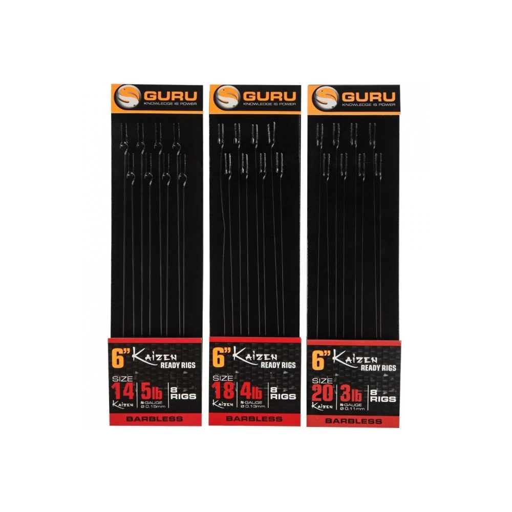 Guru Kaizen Pole Rigs 6'' Size 20 (0.11mm) 1 Guru Kaizen Pole Rigs 6'' Size 20 (0.11mm)