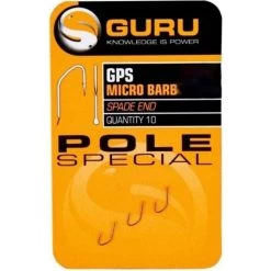 Guru Pole Special Spade End Size 22 Barbed Hook -Hengelsportwinkel guru pole special spade end barbed hook size 22 2