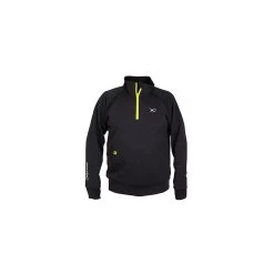 Matrix Minimal Black Marl Lime Quarter Zip Pullover XX Large