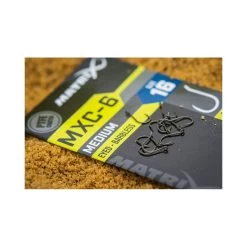 Matrix MXC-6 Medium Eyed Size 16 Barbless Hook -Hengelsportwinkel matrix mxc 6 medium eyed barbless hook size 16 3