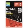Preston MCM-B Eyed Size 10 Barbless Hook